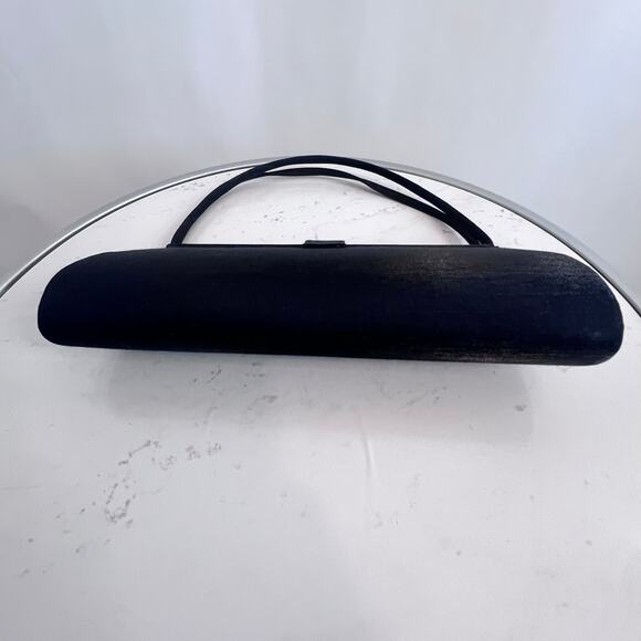 JESSICA MC CLINTOCK VINTAGE EVENING COCKTAIL BAG  NAVY BLUE RHINESTONES HANDLE - Picture 4 of 13